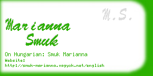 marianna smuk business card